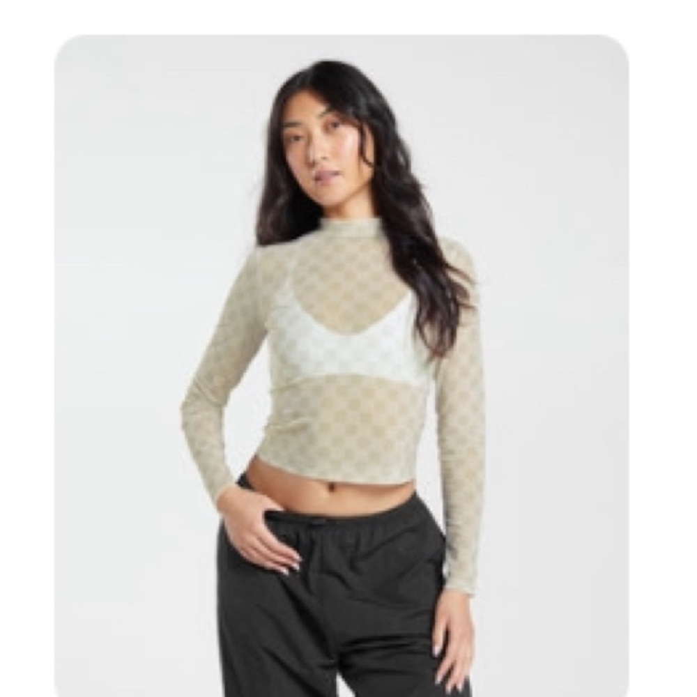 Mesh Gymshark monogram top nwt